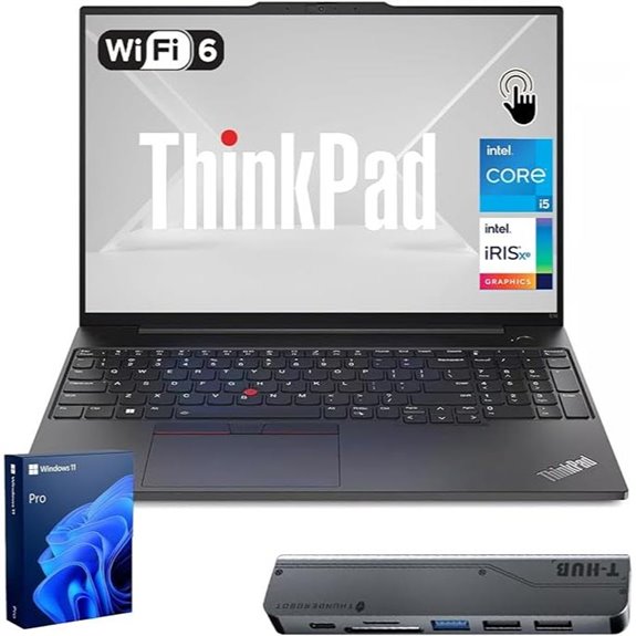 Lenovo ThinkPad E16 Business Laptop with Hub Bundle