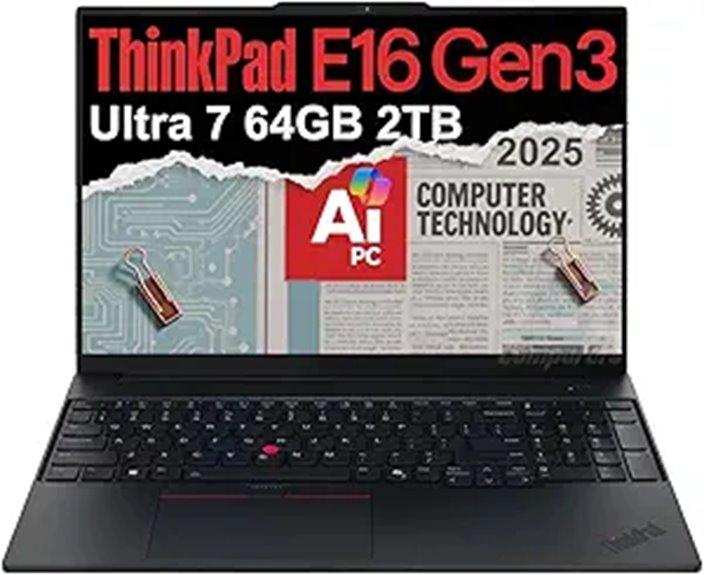 Lenovo ThinkPad E16 Gen 3 Business Laptop