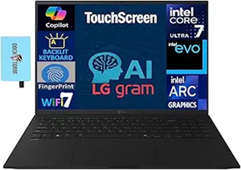 LG gram AI Laptop 17 Touchscreen 32GB 2TB SSD