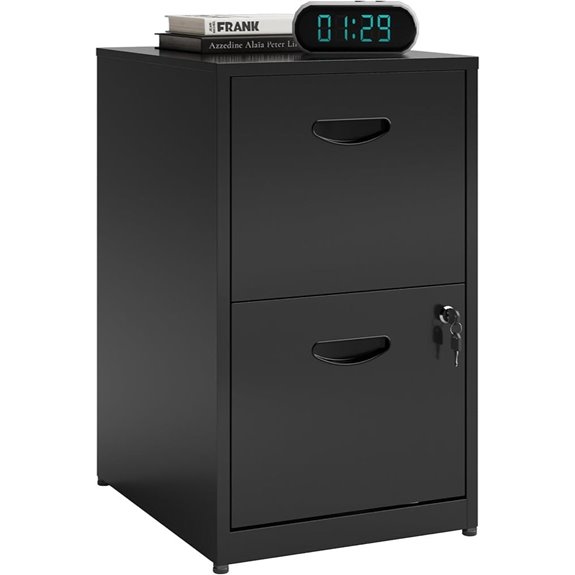 2-Drawer Locking Metal File Cabinet for Home Office