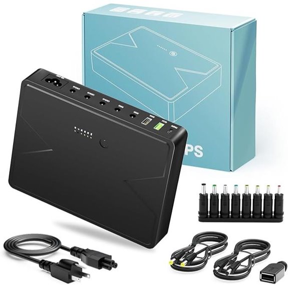 13PCS Mini UPS Power Supply with 20000mAh Battery