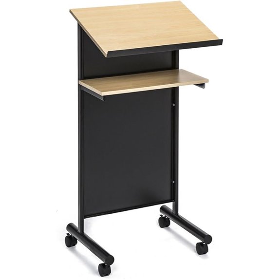Audio-Visual Wheeled Lectern with Storage