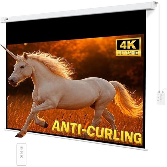 SilverMagic Motorized 100-inch Indoor/Outdoor Projector Screen