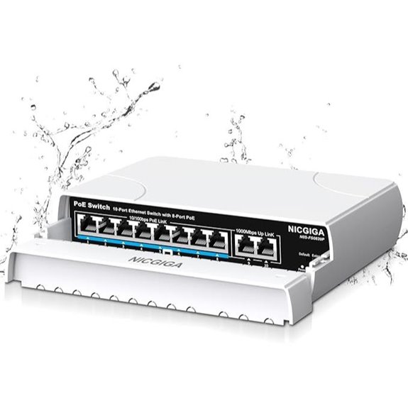 Outdoor Waterproof 8-Port PoE Switch with VLAN