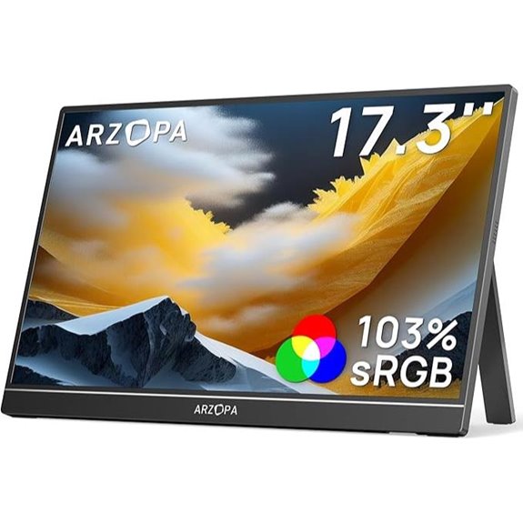 ARZOPA 17.3 Portable 1080P IPS Gaming Monitor