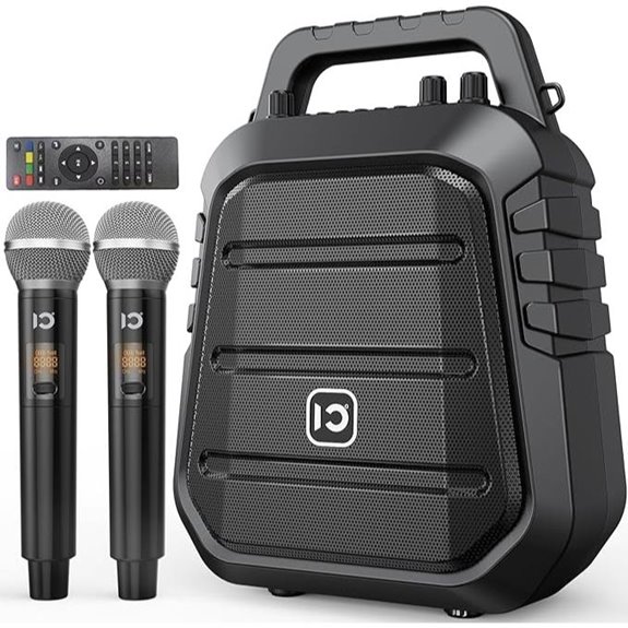 SHIDU 80W Voice Amplifier with Microphones and Karaoke