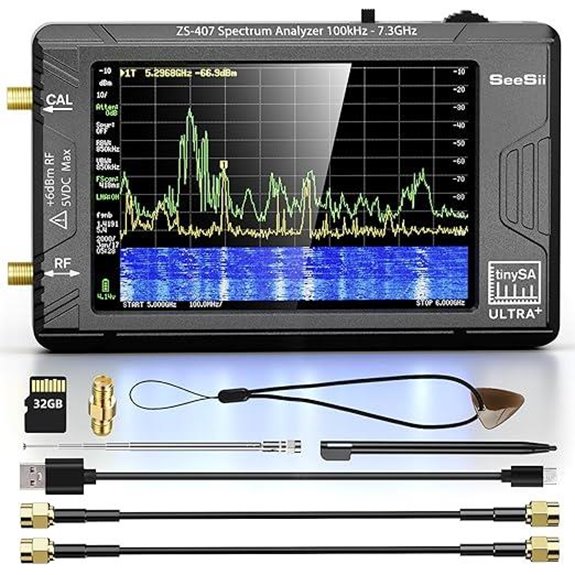 SeeSii TinySA Spectrum Analyzer & Signal Generator