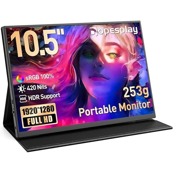 Portable 10.5 HDR Monitor with Case & Speaker