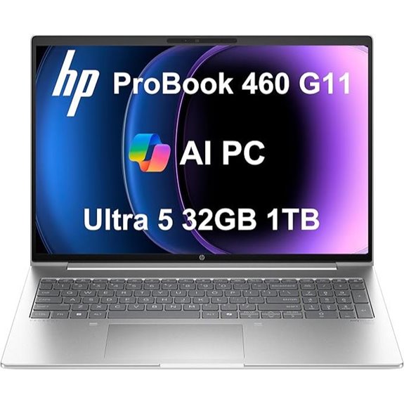 HP ProBook 460 G11 Business Laptop with 32GB RAM
