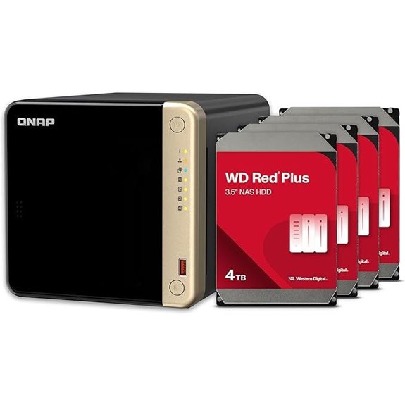 QNAP TS-464 NAS with 12TB WD Red Plus HDD