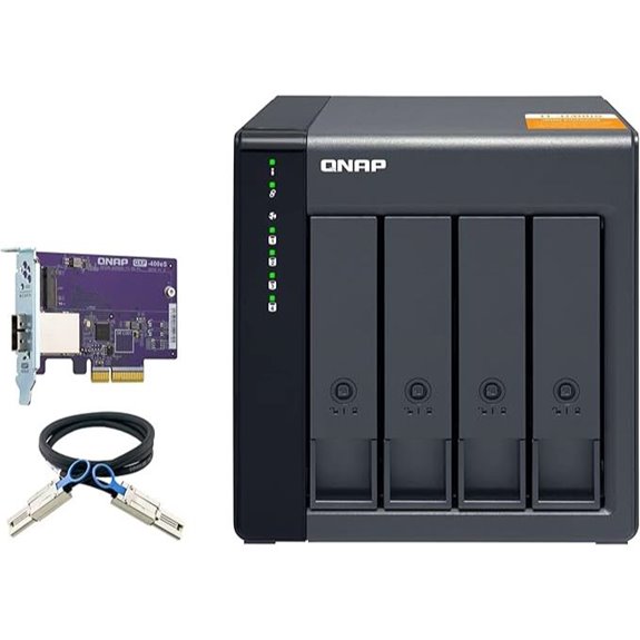 QNAP TL-D400S 4-Bay SATA JBOD Enclosure with Card