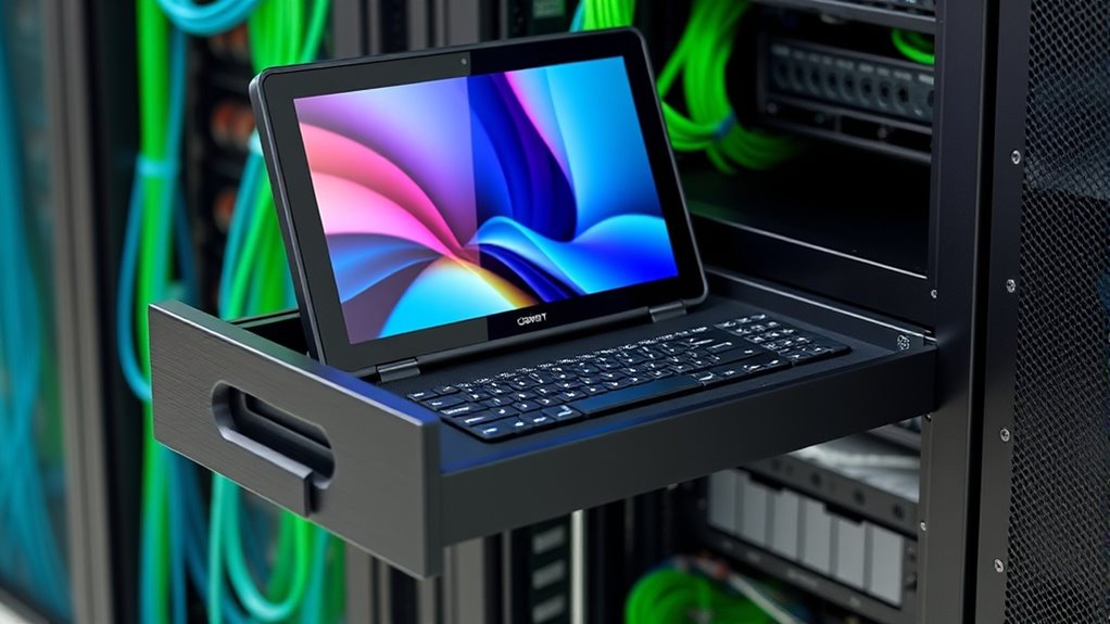 rack compatibility and display features