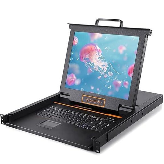 Rack Mount KVM Console with VGA and USB