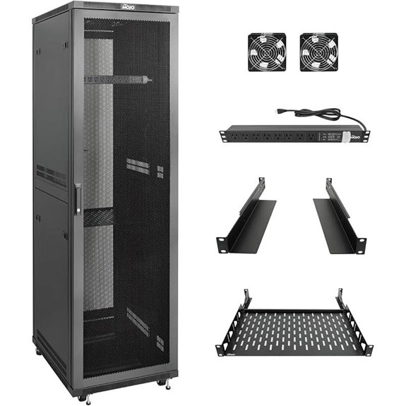 Tecmojo 42U Network Server Rack with PDU & Cooling