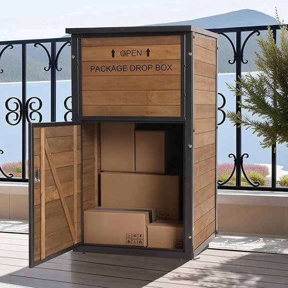 Secure Metal Parcel Drop Box with Lock