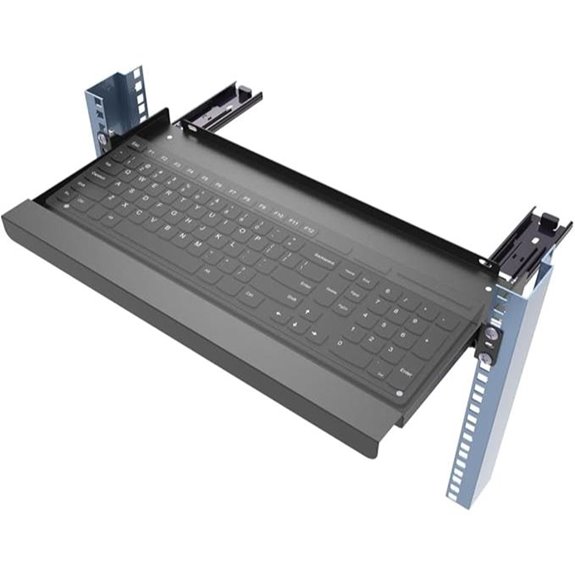 JINGCHENGMEI 1U Keyboard Tray for Server Rack