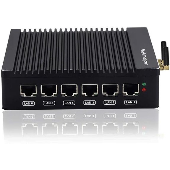 Fanless Firewall Mini PC with 4 LAN Ports