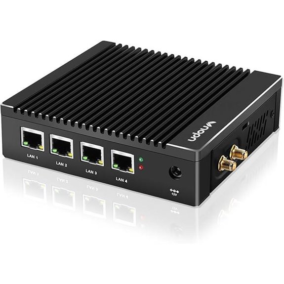 Fanless Firewall Mini PC with 4 LAN Ports