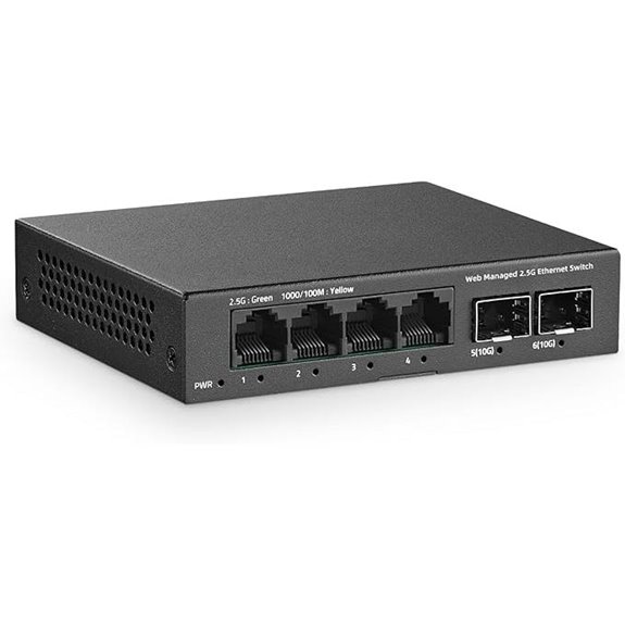 six port 2 5g managed switch