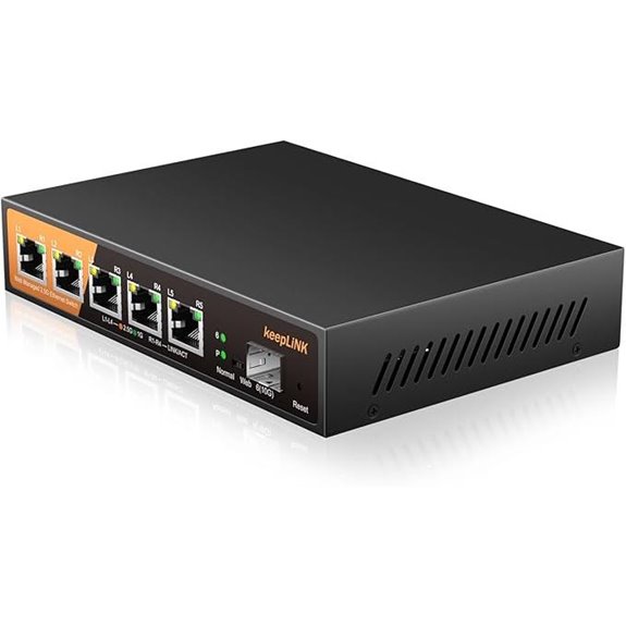 six port 2 5g managed switch