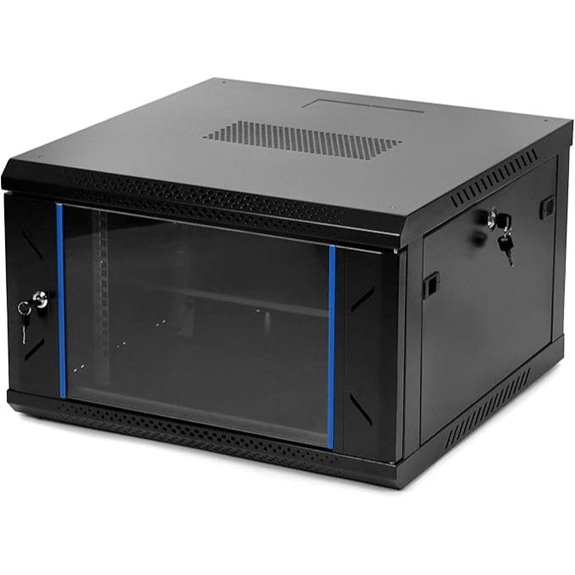QWORK 6U Wall Mount Network Server Cabinet