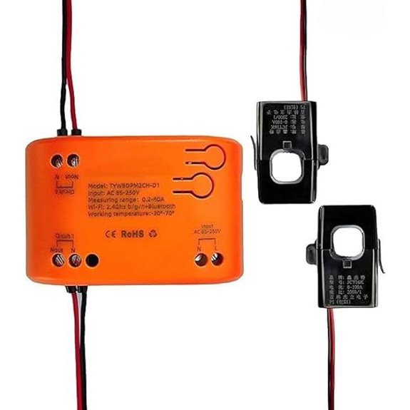 WiFi Smart Power Meter with Clamps and App