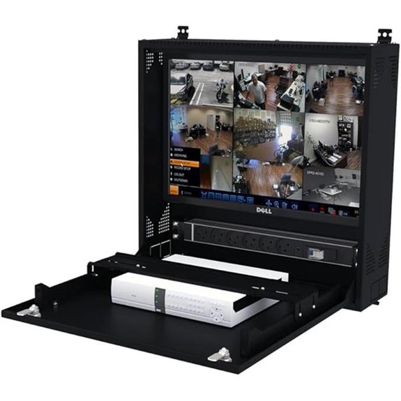 Wall-Mount DVR/NVR Security Enclosure Lockable Steel