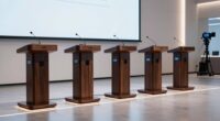 top audio visual lectern options