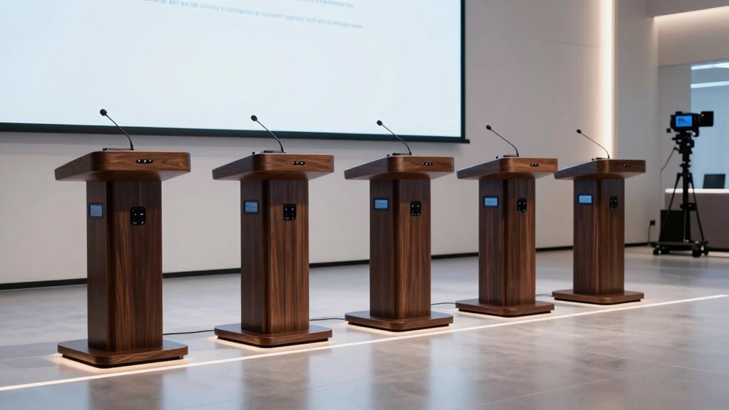 top audio visual lectern options