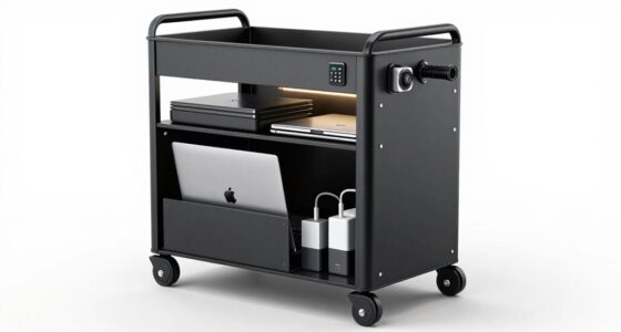 top lockable laptop carts