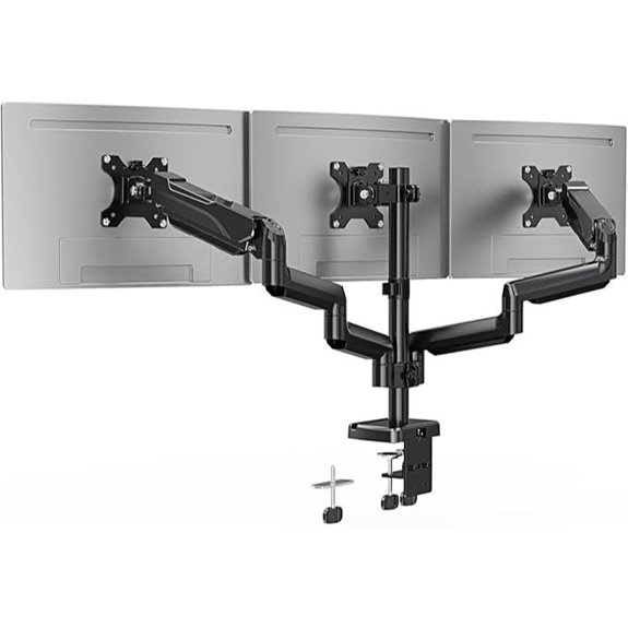 Triple Monitor Desk Mount for 32 Screens