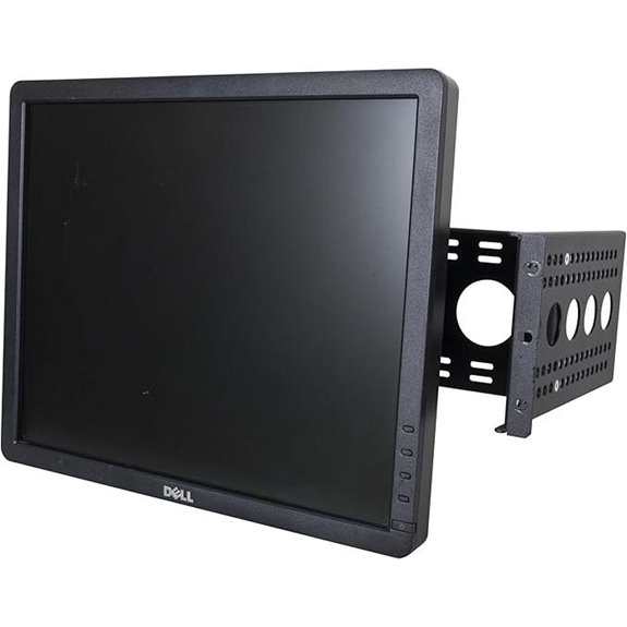 RackSolutions Universal Rack Mount Monitor VESA Swivel Steel Bracket