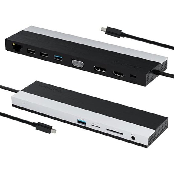 WAVLINK USB-C Docking Station with Triple Monitors