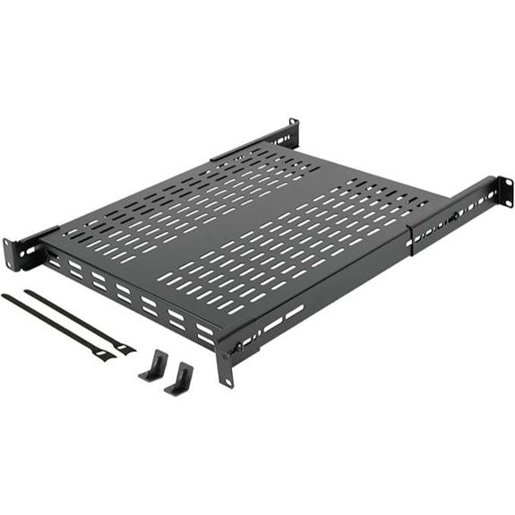 Tecmojo 1U Vented Server Rack Shelf 21.7in Deep