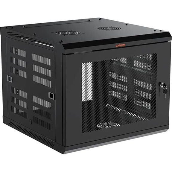 ECHOGEAR 9U Wall Mount Network Rack Kit