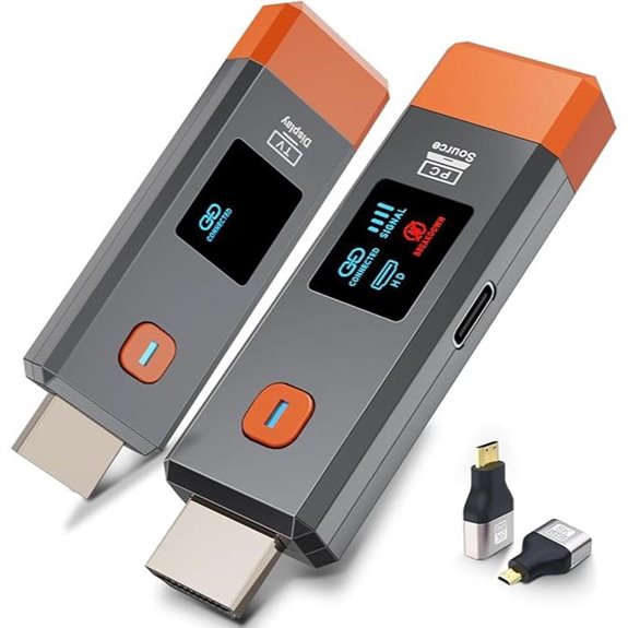 Wireless HDMI Extender 328ft 4K/1080P with LED Display