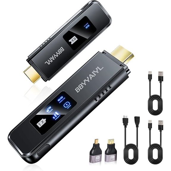 Wireless HDMI Transmitter & Receiver 4K UHD Plug & Play