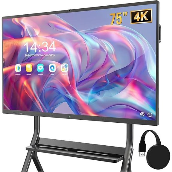 Wireless HDMI Interactive Whiteboard with 4K Touchscreen