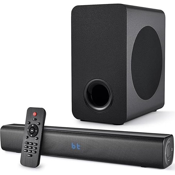 Wireless Bluetooth Sound Bar with Subwoofer and HDMI