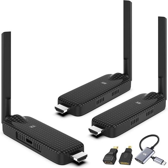 Wireless HDMI 2 Receiver & Transmitter Kit 165FT Wireless Extender
