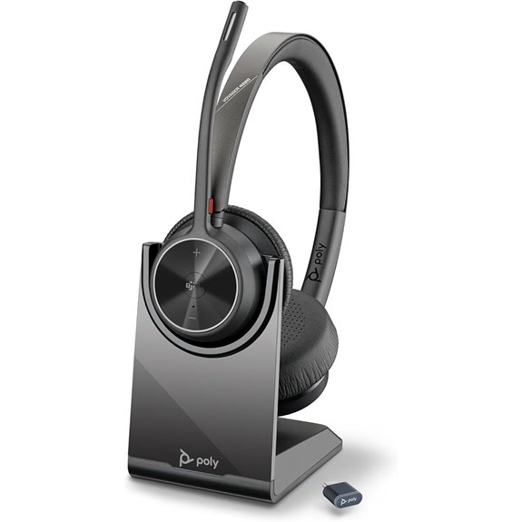Poly Voyager 4320 UC Wireless Headset & Stand