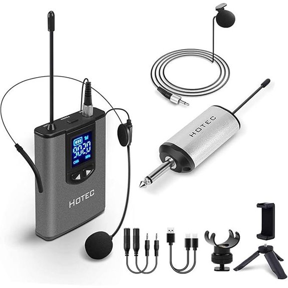 HOTEC Wireless Lavalier Microphone for Vlogging/Speech