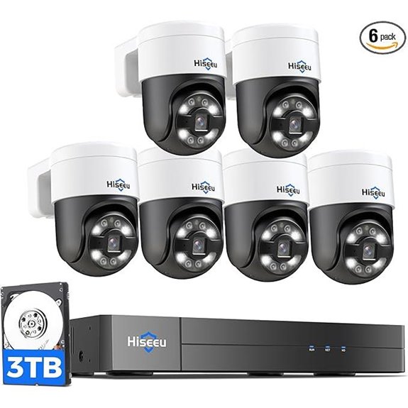 Hiseeu 4K PoE PTZ Security Camera System