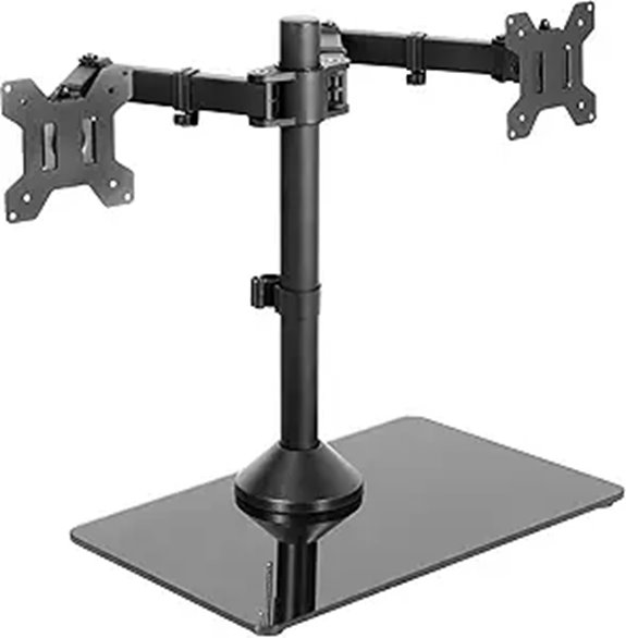 VIVO Dual Monitor Stand with Adjustable Arms