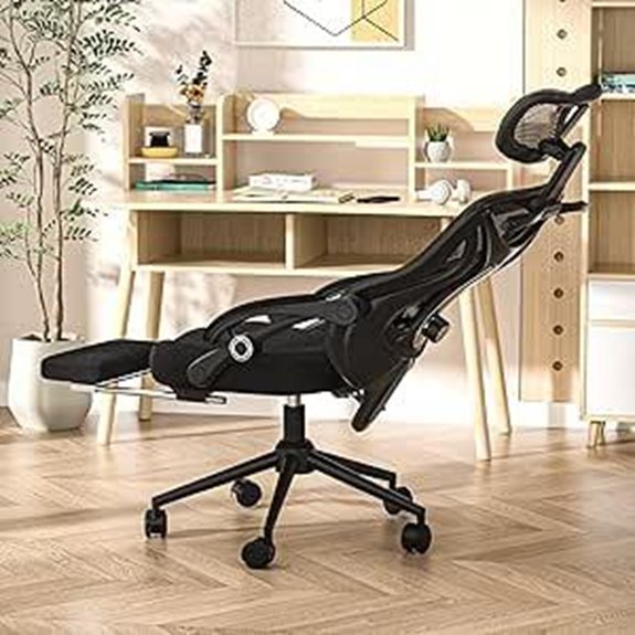 Ergonomic Office Chair with Footrest and Recline