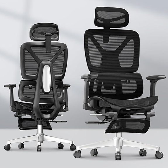 FLEXISPOT ErgoX Ergonomic Office Chair with Footrest