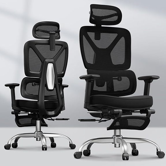 FLEXISPOT ErgoX Ergonomic Office Chair with Footrest