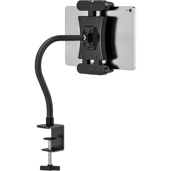 adjustable gooseneck tablet holder