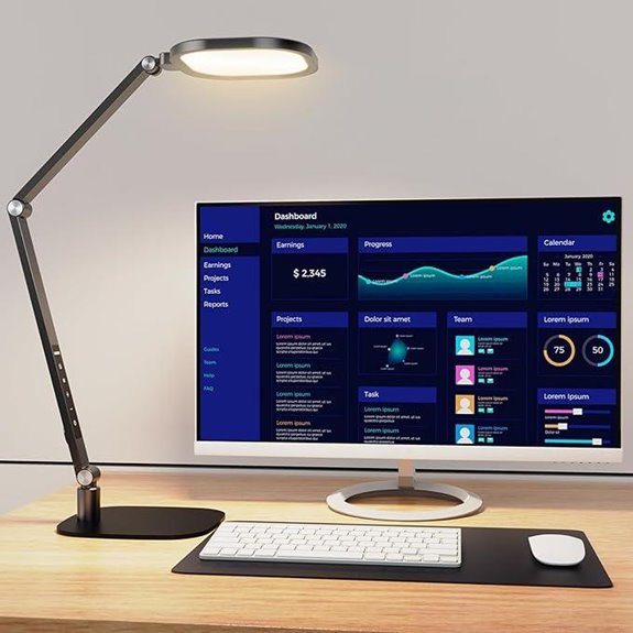 LED Desk Lamp with Dimmable Brightness and Timer