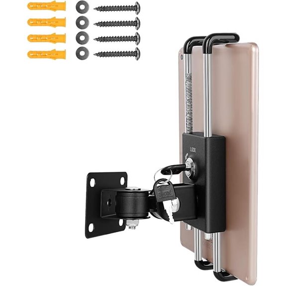 adjustable lockable tablet mount
